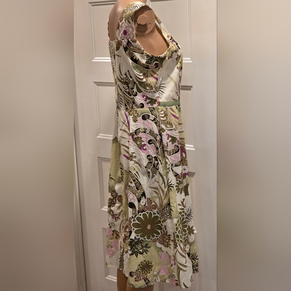 Rabbit Rabbit Rabbit Designs Dress Womens 10 Midi Cottage Prairie Boho Floral US - Picture 5 of 14